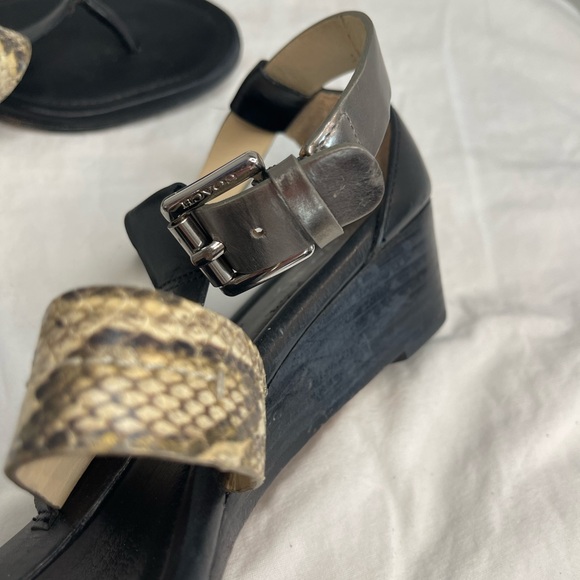 Coach | Black and snake print sandals - Picture 3 of 6